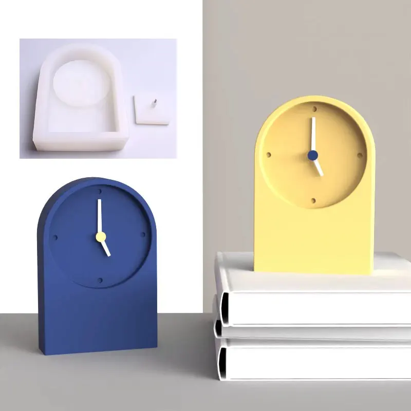 

Creative Cement Clocks Silicone Molds Nordic Style Gypsum Home Decoration Ornaments DIY Clock Molds Handmade Gifts