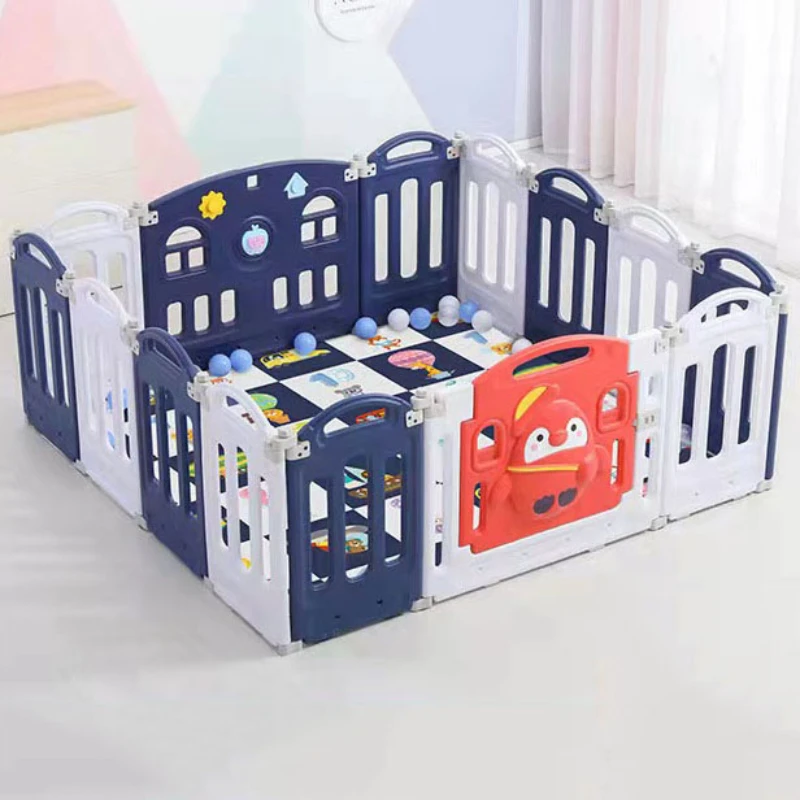 Children playyard indoor kids play yard pen removable portable safety fence plastic foldable baby playpens for playground