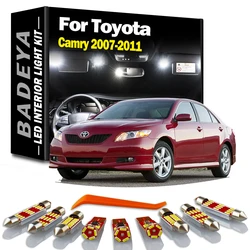14Pcs LED Interior Dome Reading Roof Trunk Light Bulb Kit For Toyota Camry XV40 2007 2008 2009 2010 2011 Sun Visor Lamp No Error