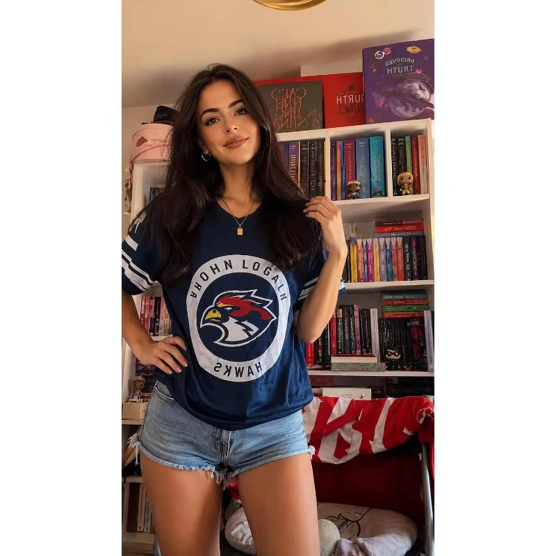 TV Off Campus Briar University Hawks 4 Hockey Jersey Short Sleeve Breathable Mesh Loose Y2K Streetwear Casual Women Men's Tshirt