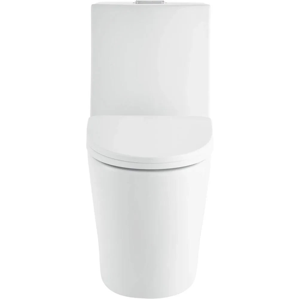 Swiss Madison SM-1T254 St. Tropez 1-Piece Toilet: Dual-Flush 1.1/1.6 GPF, Modern, 26.6x15x31