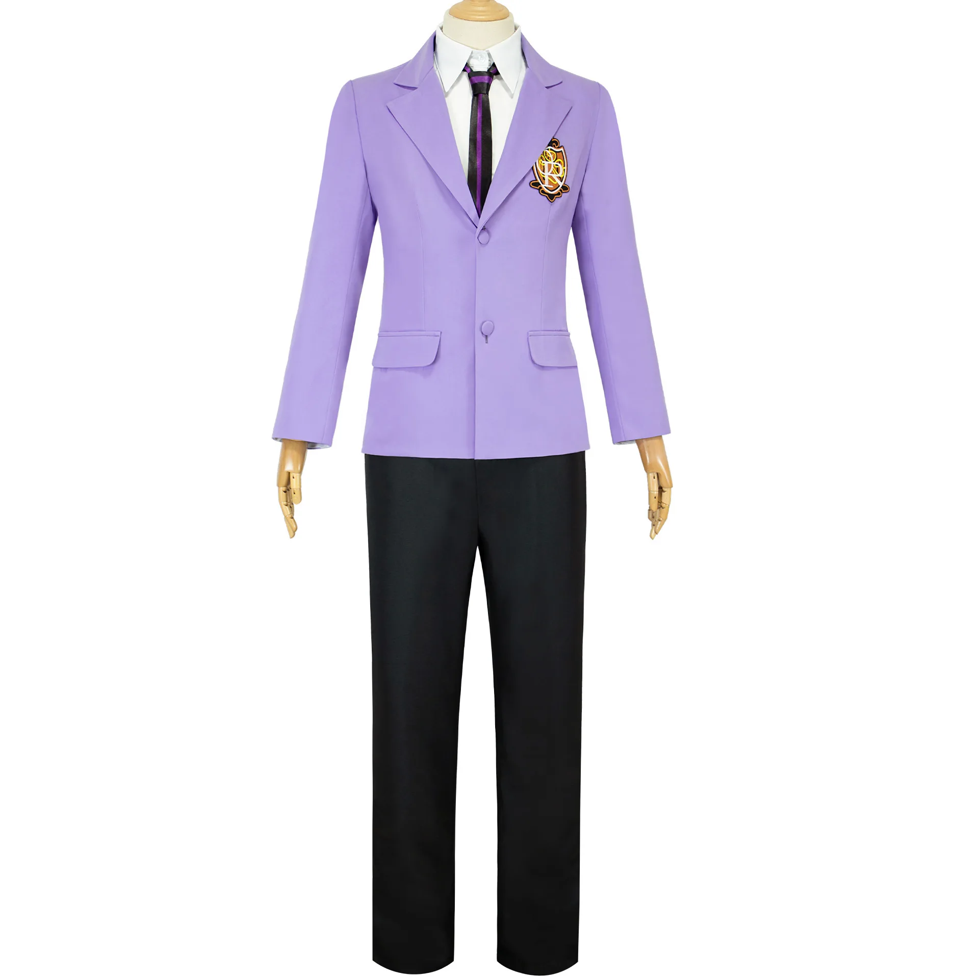 Costume de Cosplay Anime Fujicontempled Haruhi, Uniformes Scolaires Suou Tamaki, Tenue de ixd'Halloween, pour Homme et Femme