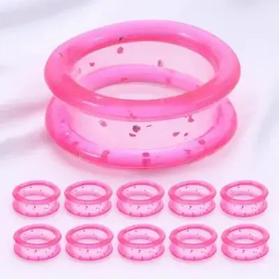 

20Pcs Silicone Finger Rings Hair Cutting Thumb Inserts Soft Scissor Grips Barber Pet Grooming Scissors Accessories