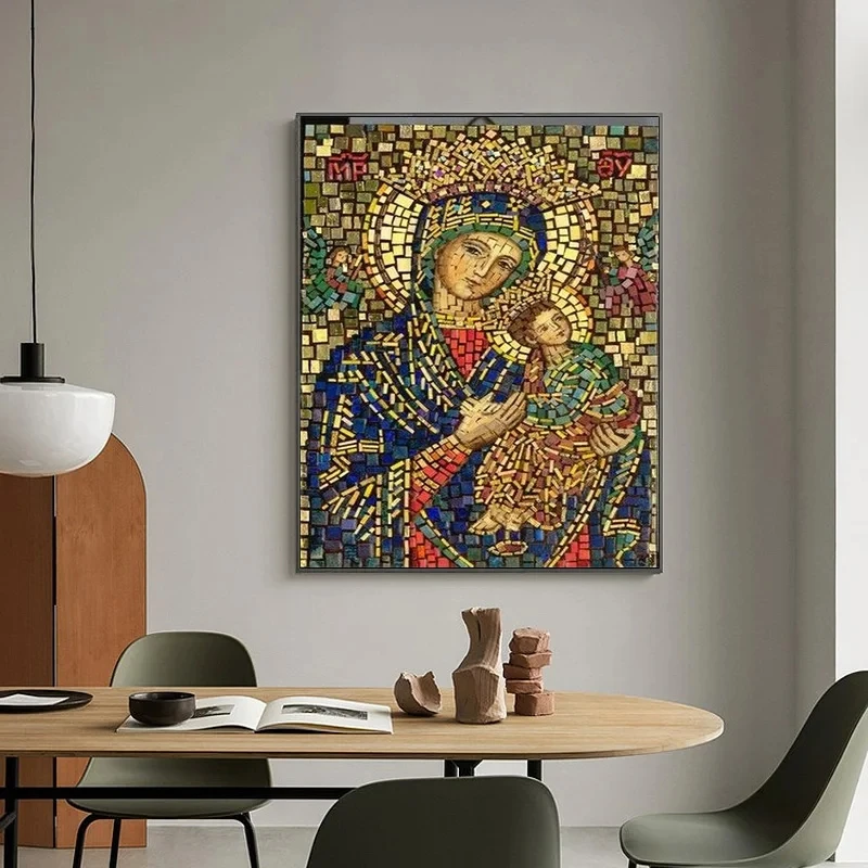 Our Lady of Guadalupe 5D DIY Diamond Painting Jesus Christ Cross Stitch Kit Virgin Diamond Mosaic Religion Embroidery Home Decor