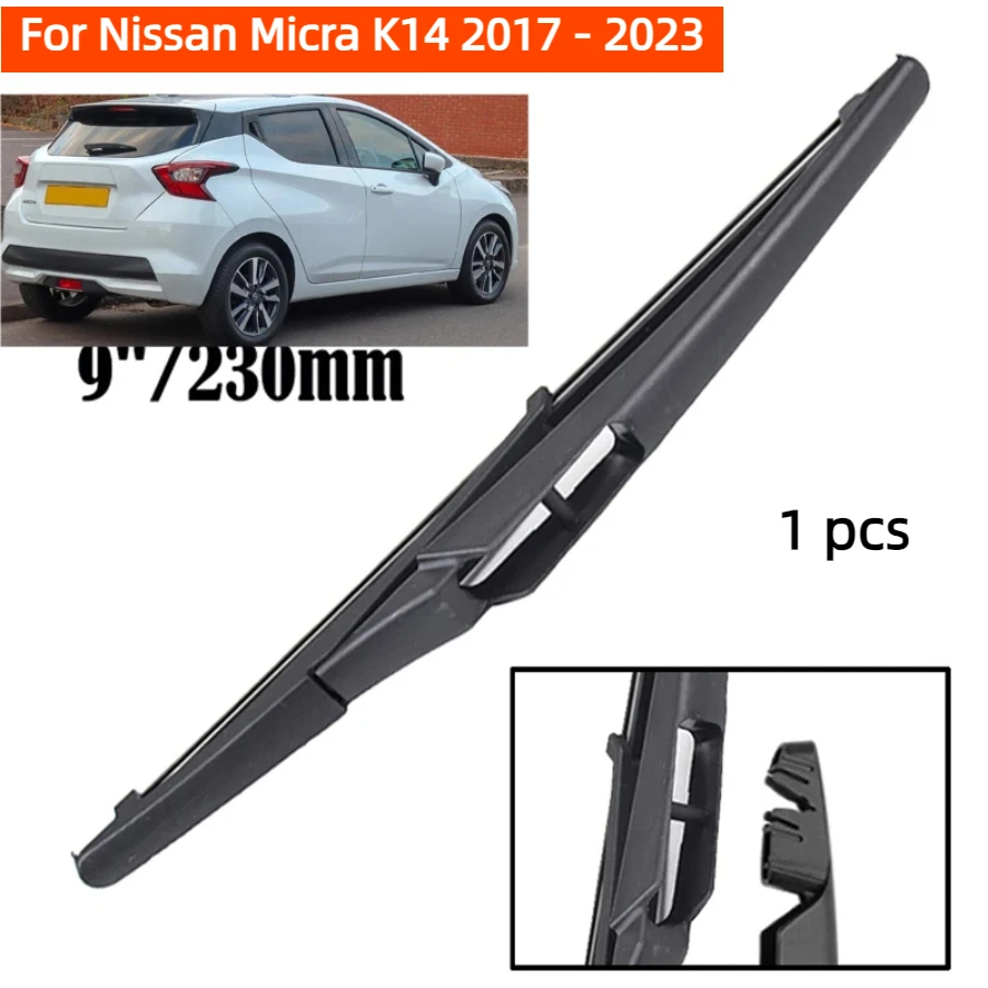 

ZHANGU Wiper 9" Rear Wiper Blade For Nissan Micra K14 2017 - 2023 Windshield Windscreen Clean Tailgate Window Car Rain Brush