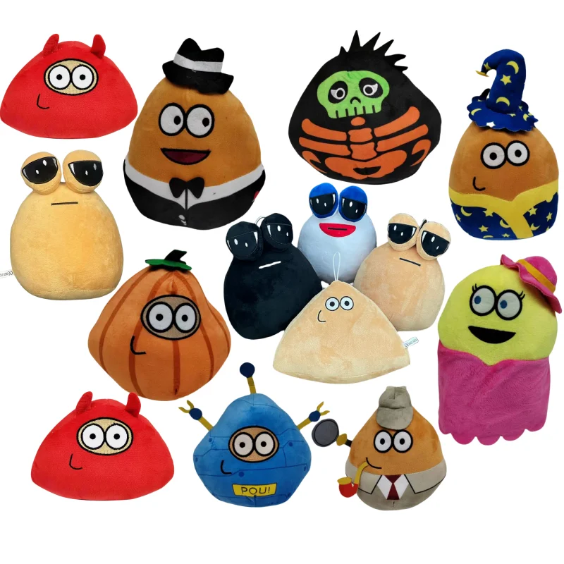 

Плюшевая игрушка Pou, популярная игра, мой питомец, инопланетянин, поу, коллекционная плюшевая кукла, украшение для дома для мальчиков и девочек, подарки на день детей