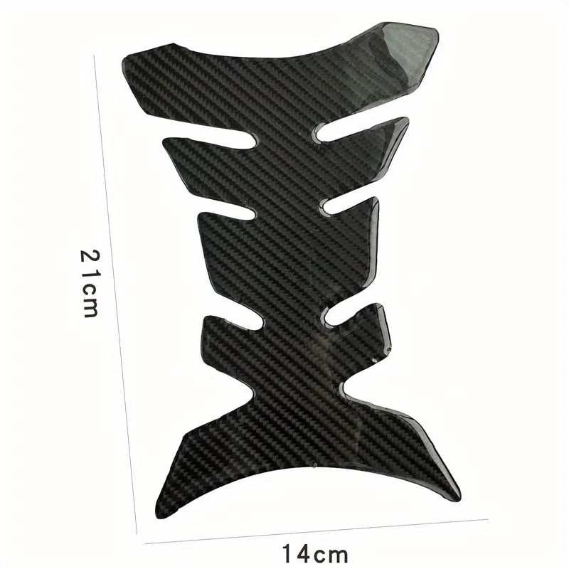 Motorcycle Universal 3D Carbon Fiber Gel Gas Fuel Tank Pad Protector Sticker for Suzuki Honda Yamaha Rubber Decal image 3