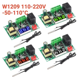 W1209 Blue/Red light DC110-220V heat cool temp thermostat temperature control switch temperature controller thermometer thermo