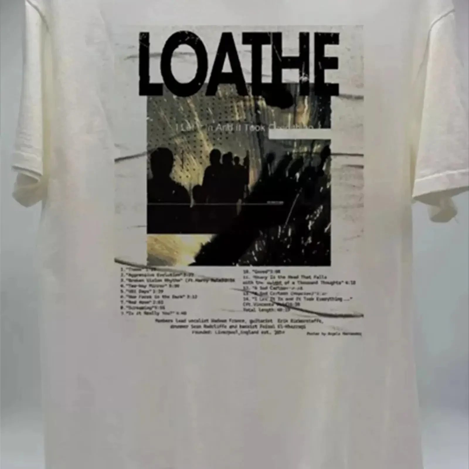 Hot Loathe Band alle Größen 15D187 vintage Washed Soft homme graphic Top For Everyday Wear designer clothes Breathable fashion