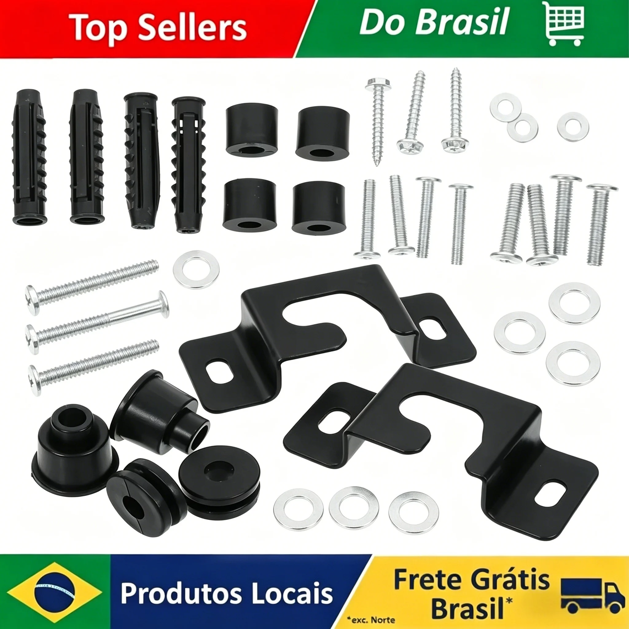 Suporte de Parede Universal Fixo para TV, Suporte de Parede Reforçado para TVs de Tela Plana de 12 a 80 Polegadas, Suporte para Drywall