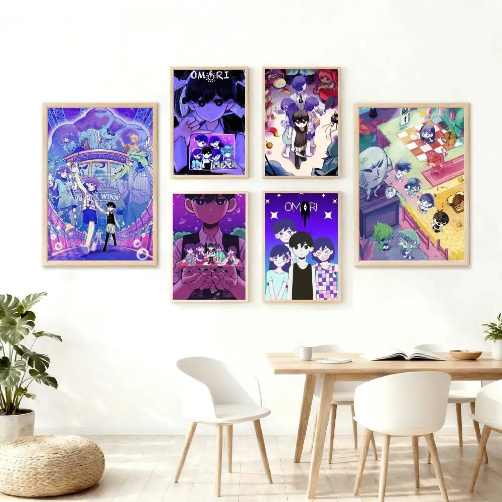 Game O-Omori Poster Wall Art for Study Living Room Decor Unique Home Decoration Pictur Gift