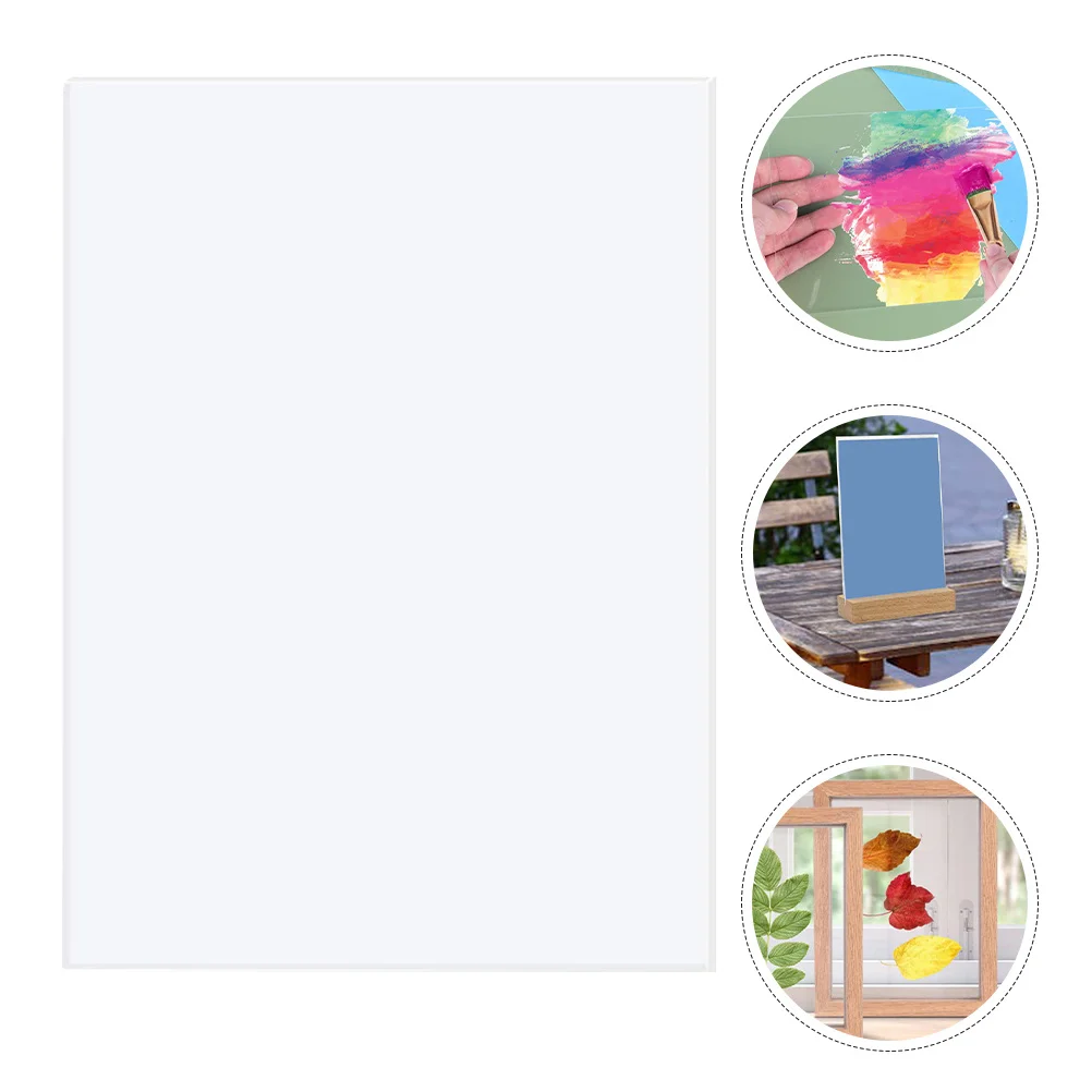 

10Pcs Clear Acrylic Picture Frame Boards 5x7 DIY Craft Sheets for Wedding Table Numbers Decorative Message Panels