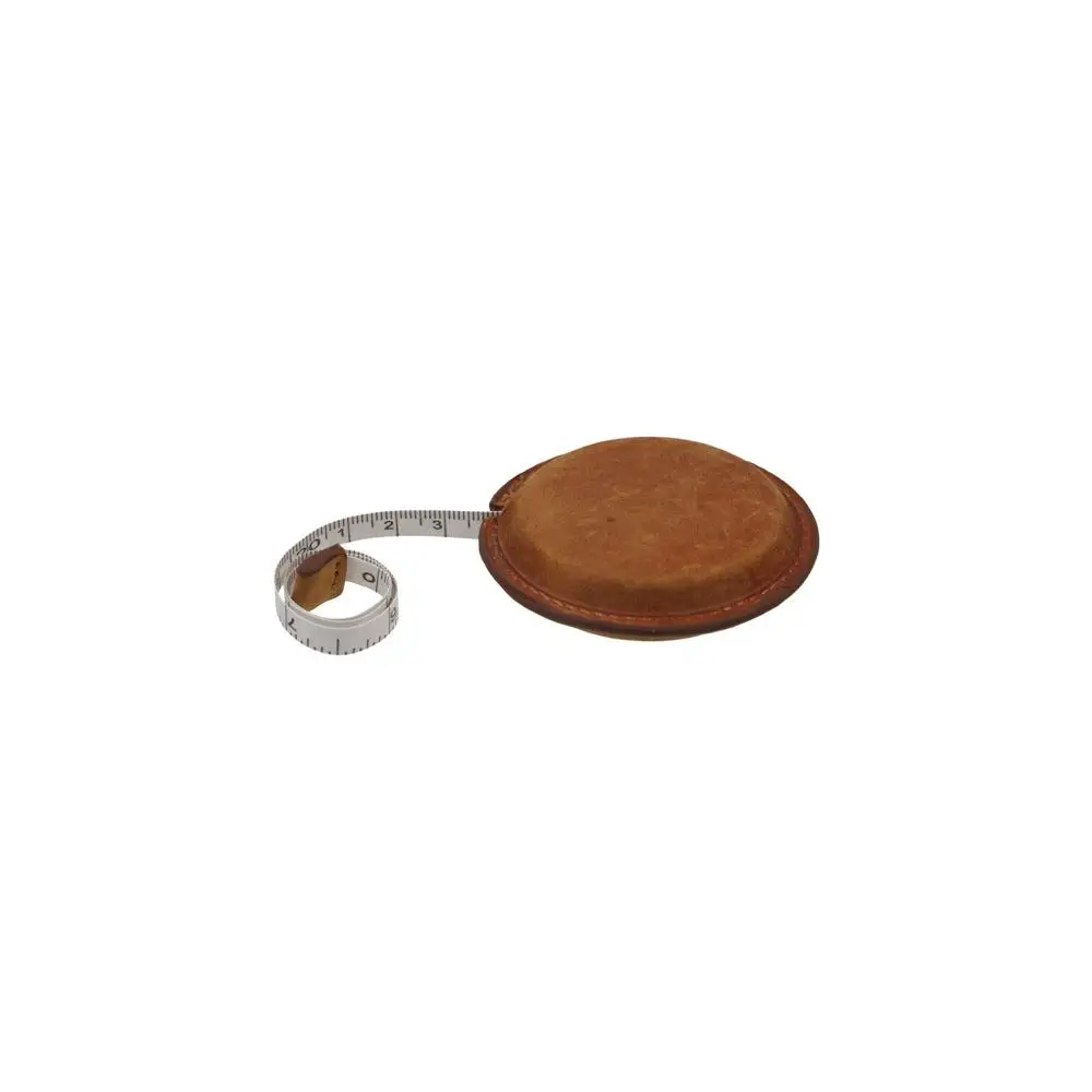 Practical Genuine Leather Roll Tape Measure Handmade Portable Sewing Tools Retractable Vintage Pull Ruler Women