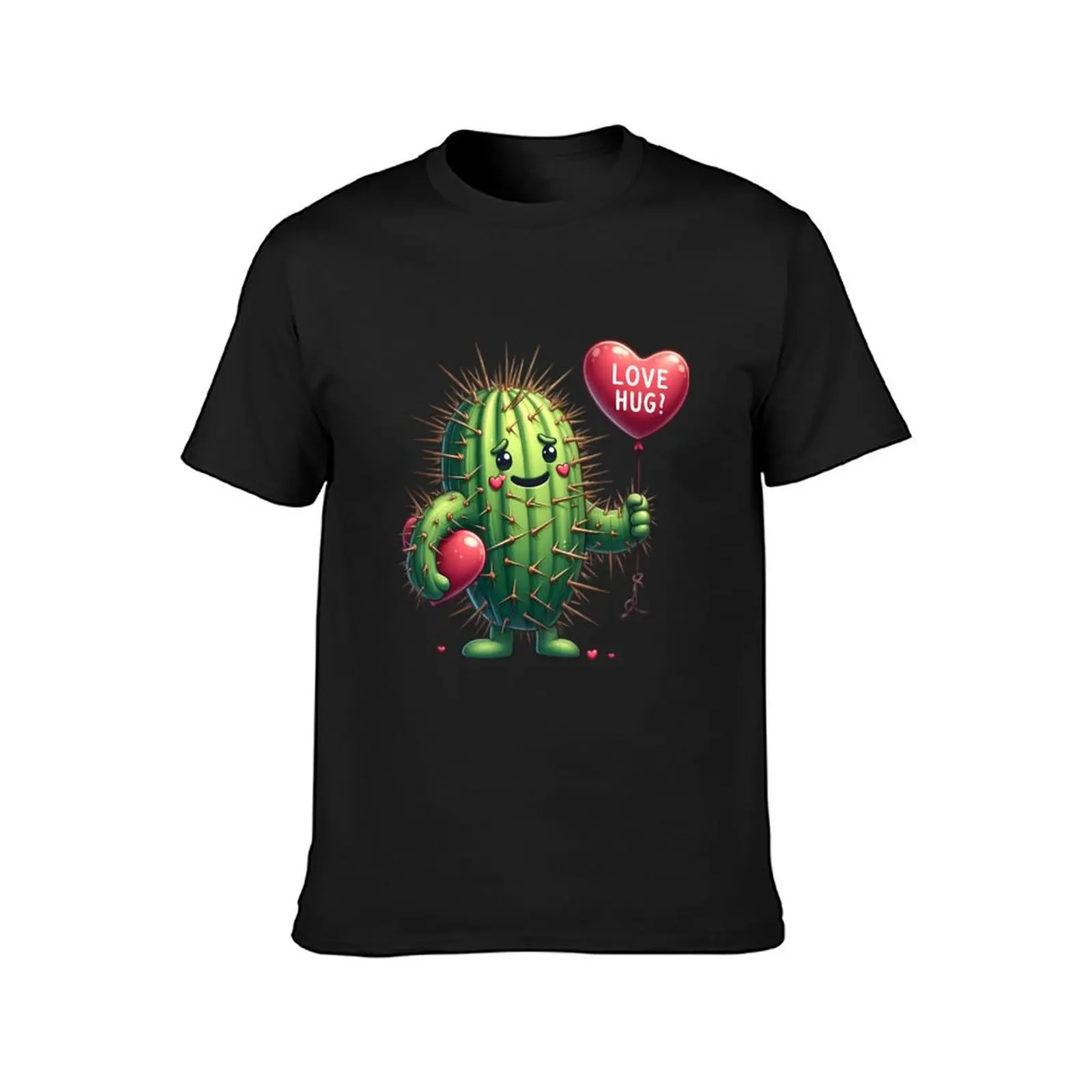 Prickly Love Hug T-Shirt quick drying vintage clothes blacks men workout shirt