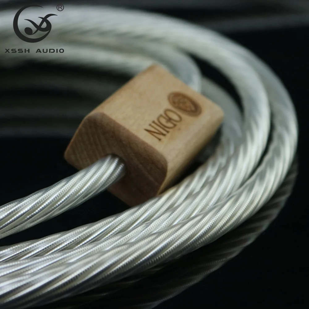 YIVO-conector Banana XSSH para Audio y vídeo, Cable de altavoz de alta pureza, línea OEM RCA, HIFI, 16AWGx8 Core