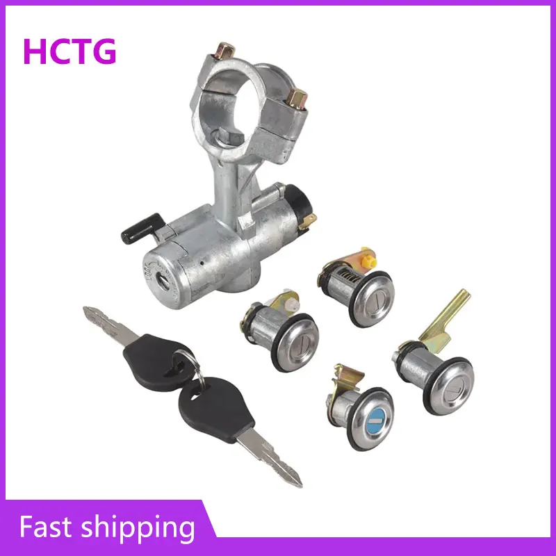 

99810-50A00 Ignition Barrel Starter Switch Door Barn Lock Cylinder with Key Kit Fit for Nissan Patrol GQ Y60 1988 1989 1990-1998