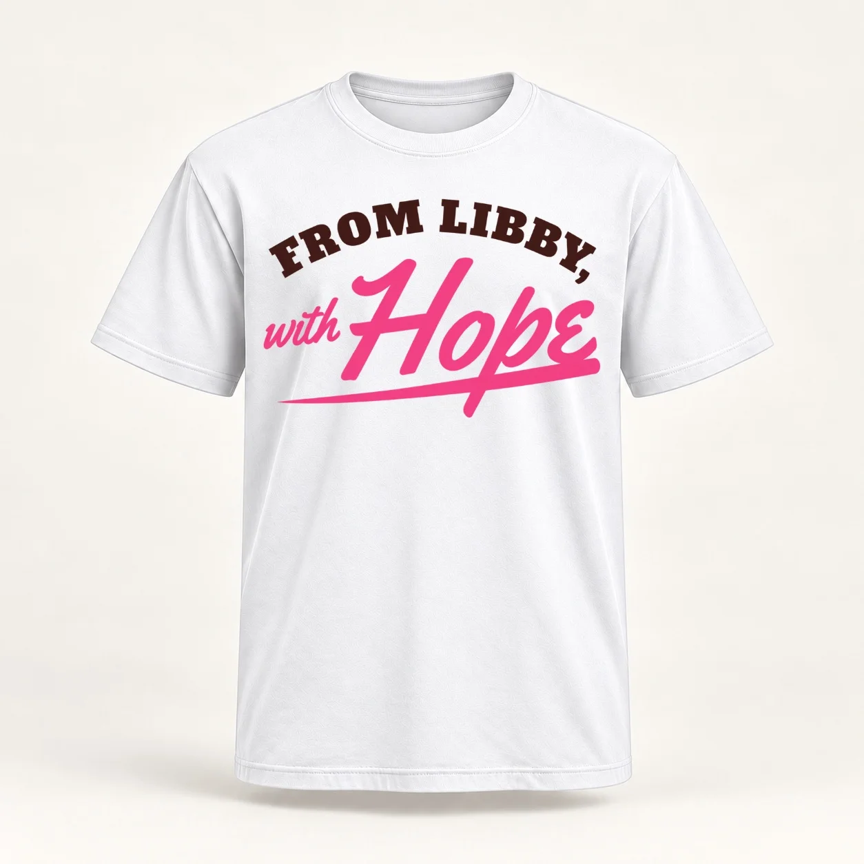 From Libby, With Hope Classic Women T-Shirt plus size tops animal print shirt for girls quick drying tops Women