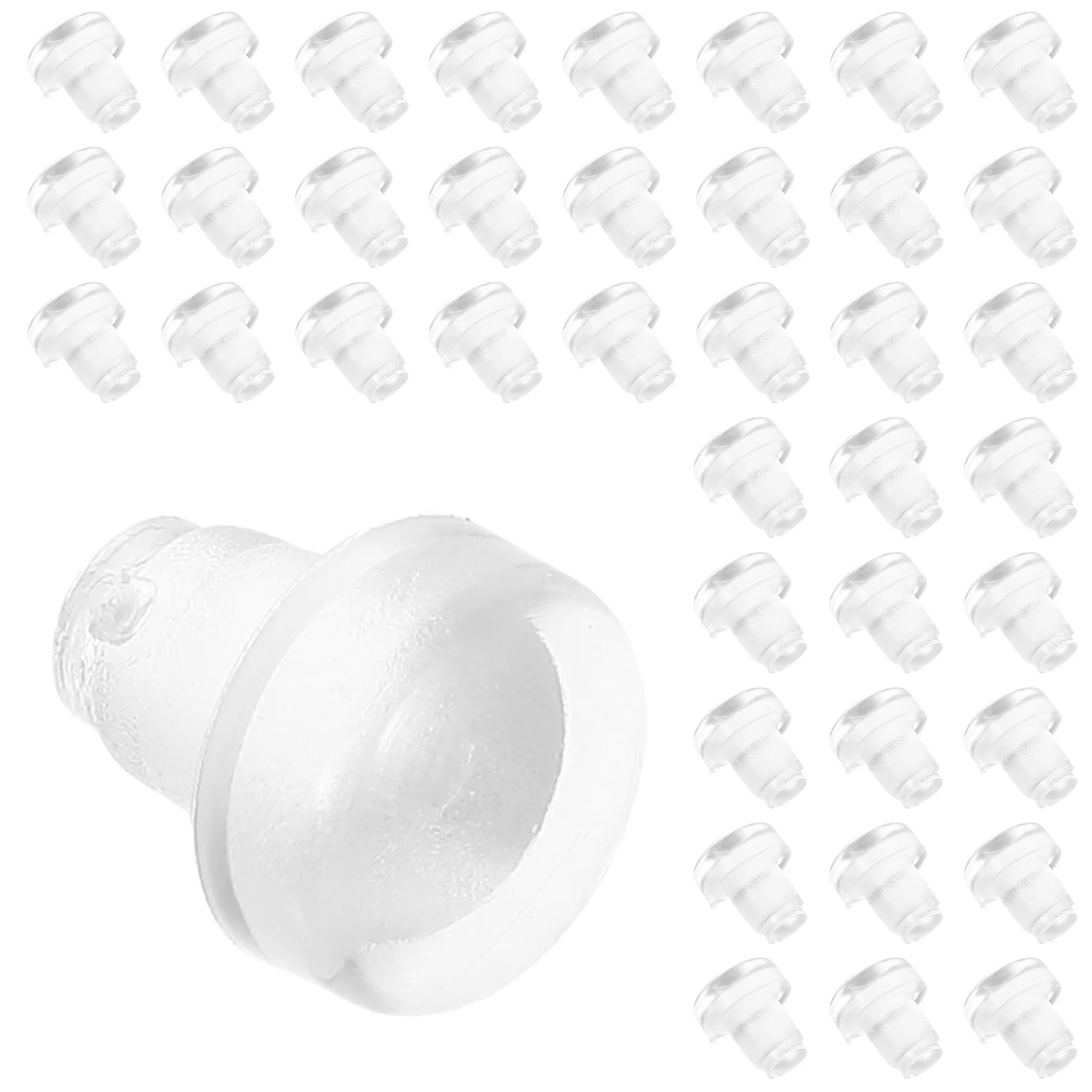 

100pcs Clear Chair Leg Caps Round 1Cm Transparent Anti-Scratch Floor Protectors Pvc Furniture Leg Plug End Cap Chair Feet