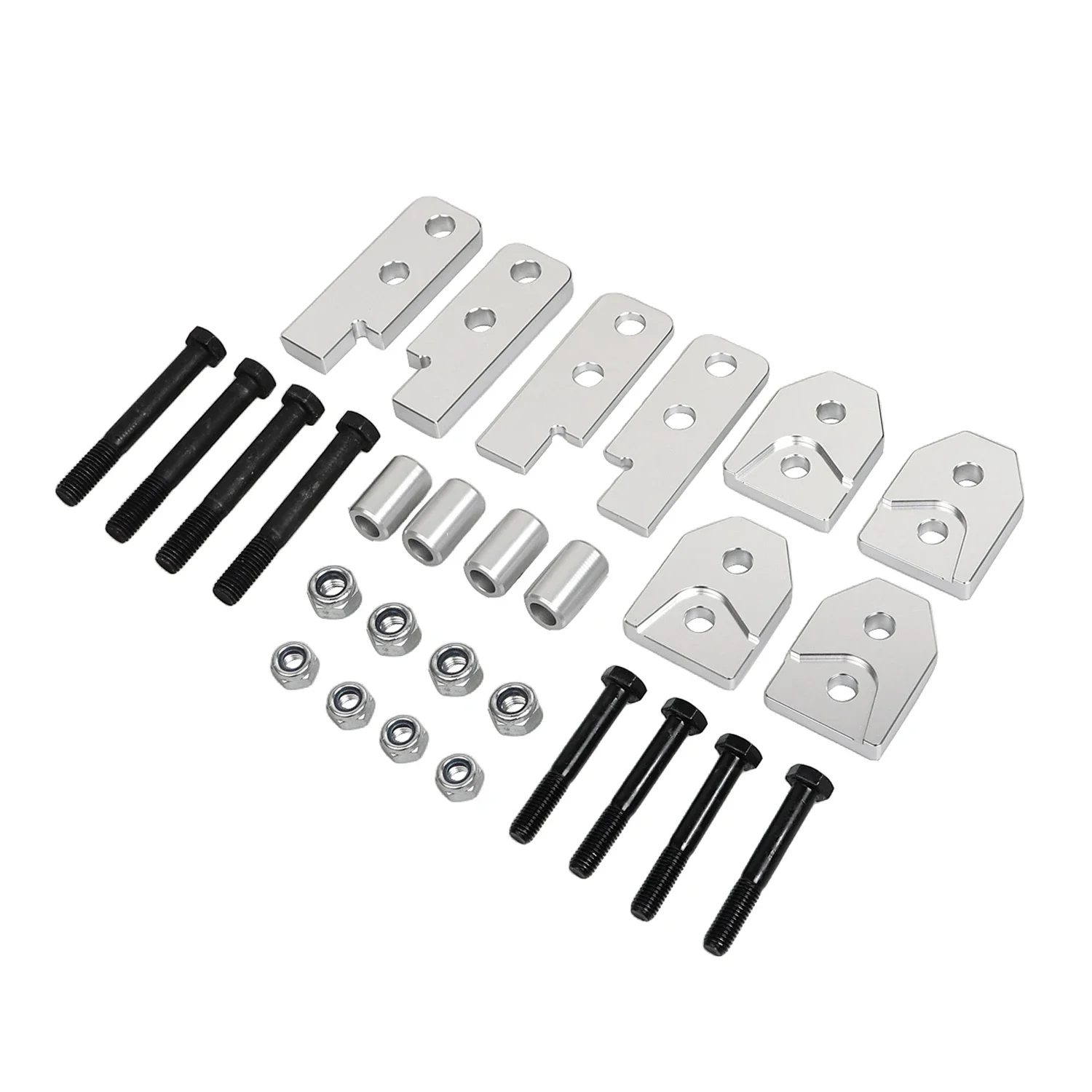 Aluminum For Yamaha Rhino 660/450/700 YXR450FA YXR700F YXR660FA 4x4 Motorcycle Silver Front & Rear 2'' Suspension High Lift Kit