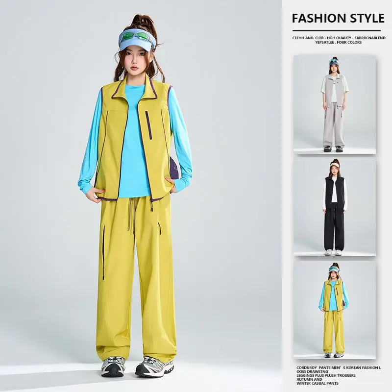 

Spring 2026 Fashion Casual Youthful Design Versatile Vest Set Elegant Versatile Women's Leisure Sportswear Ensemble