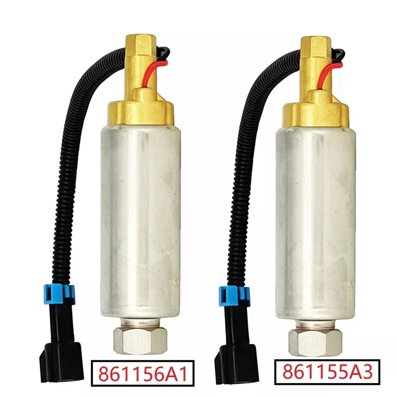 2 X Electric Fuel Pumps For Mercruiser EFI MPI V8 V6 305 350 454 502 861156A1, 861155A3 861156A2 126511216 PH500M014 Replacement