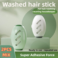 2Pcs Removes Lint From Clothes Roller Lint Reusable Lint Roller Anti Hair Brush Clothes Dust Tools Cleaning Hair Plush Sticky