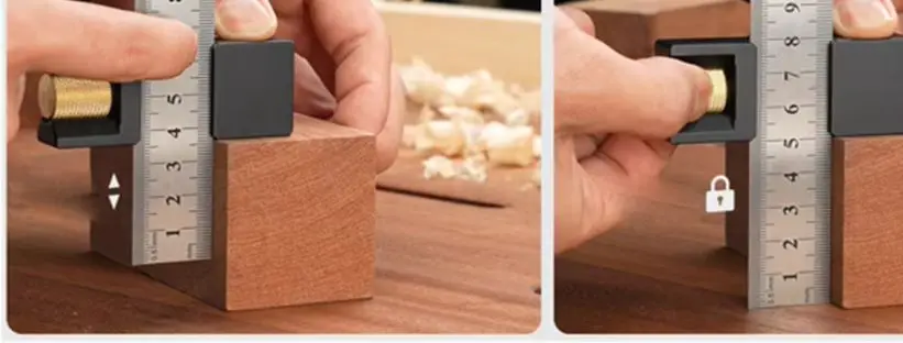 

Прецизионный стальной ограничитель для линейки с регулируемым зажимом для деревообработки, аксессуар для электроинструментов и ручных инструментов