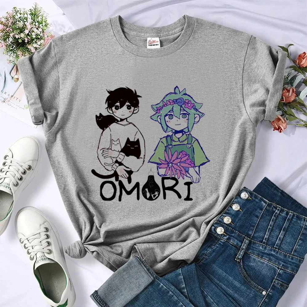 Omori t-shirt shoujo party scene  meme anime cutecore t-shirt cheap summer graphic kawaii
