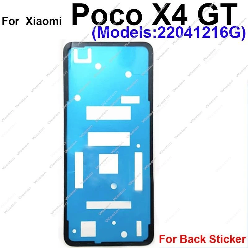 Rear Battery Housing Door Cover Adhesive Glue For Xiaomi Poco X2 X3 X3Pro X3 NFC F2 M4 Pro F3 X4 GT Back Camera Lens Sticker