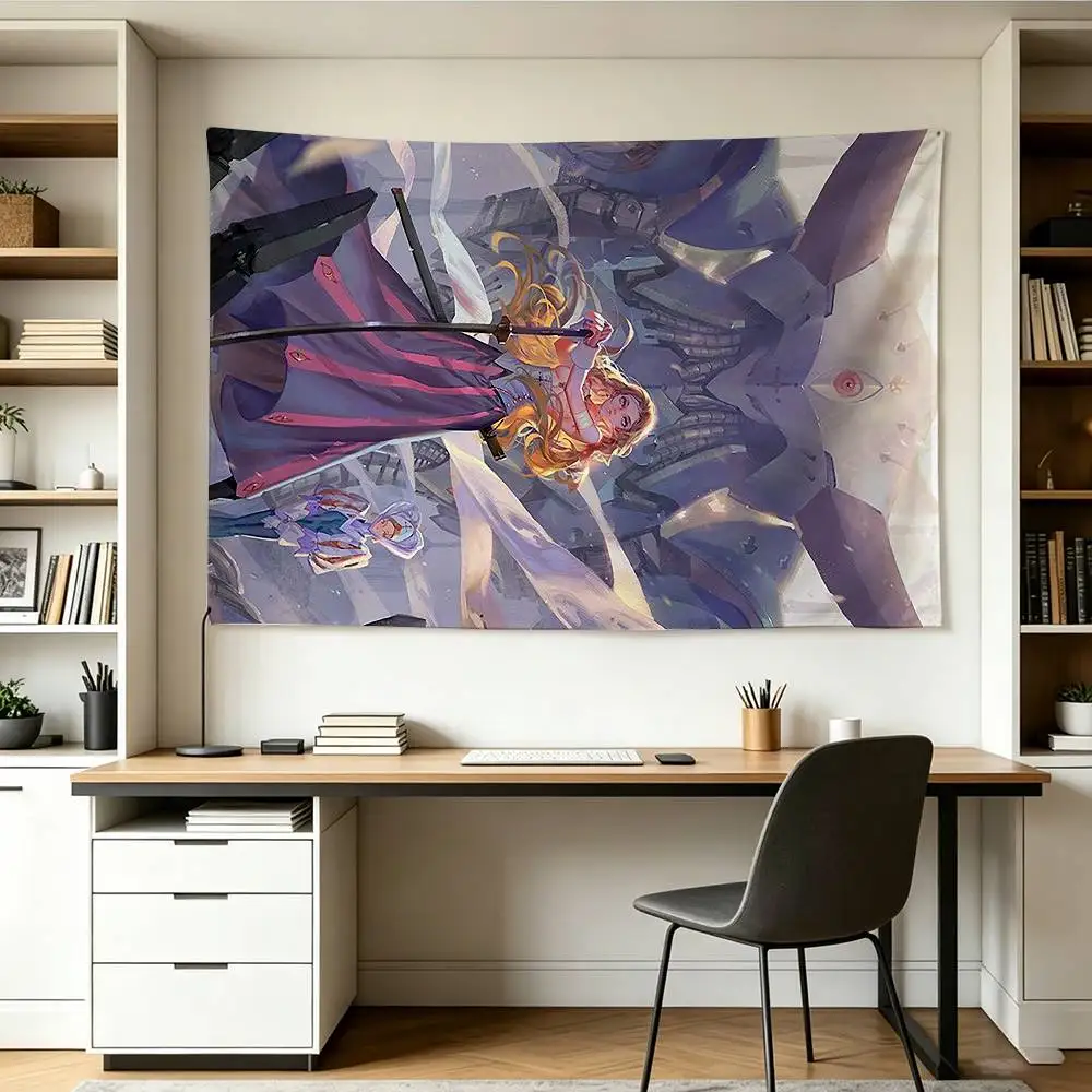 T-The Five Star Stories Flags Wall Hanging Background Art Banner for Bedroom Home Outdoor Decor