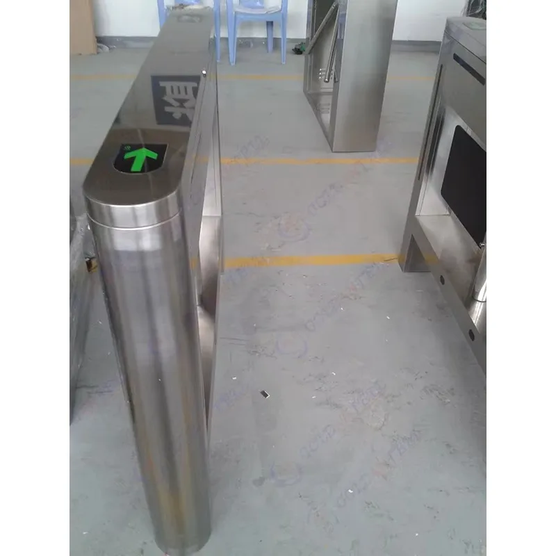 Security Mechanical Automatic Enter and Exit Swing Turnstile Stainless Steel High Quality Bi-directional