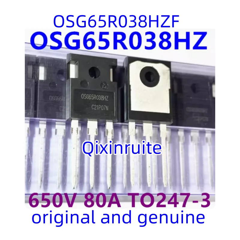 

Qixinruite New genuine OSG65R038HZF=OSG65R038HZ TO247-3 N-channel field-effect MOSFET 80A 650V transistor