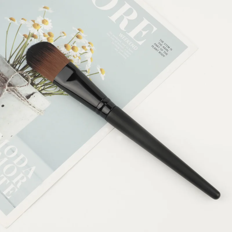 Neuer zungenförmiger Foundation-PinselBBCream Make-up-Pinsel mit Holzgriff, nicht saugfähiges Make-up
