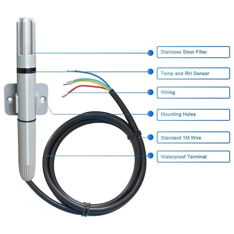 A14F-RS485 Temperature And Humidity Transmitter Duct Transmitter Integrated Temperature And Humidity Transmitter