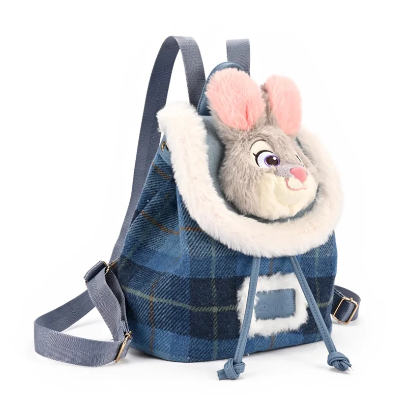 Disney Originele Zootopia 2 Cartoon Judith Nick Pluche Rugzak Pop Tas Leuke Flip Trekkoord Opbergtas Verjaardagscadeau