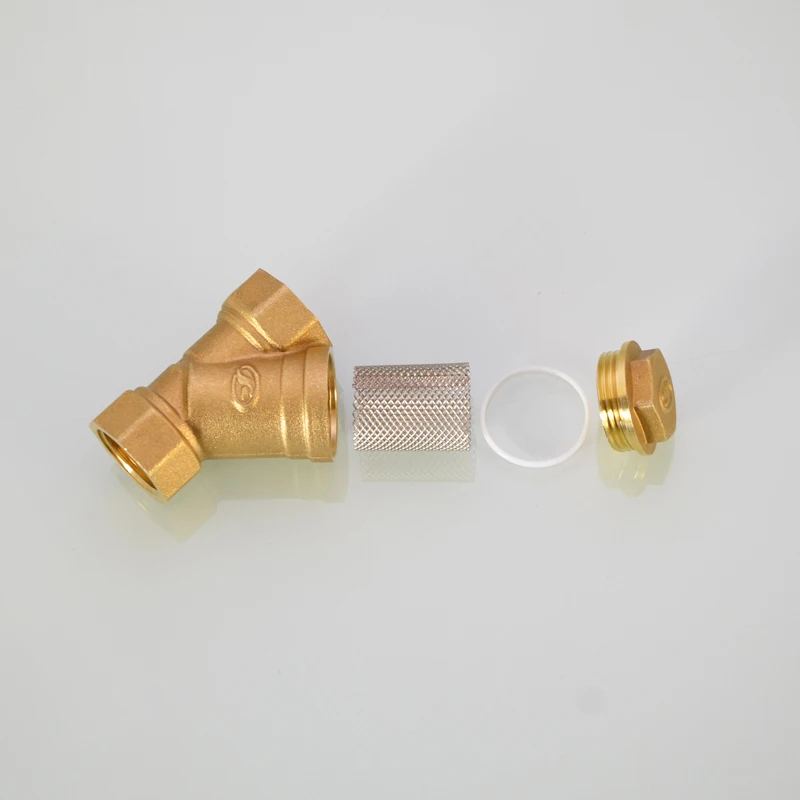 Válvula de filtro de latón con rosca hembra BSP, accesorio de tubería, 1 piezas, 1/4 " - 2"