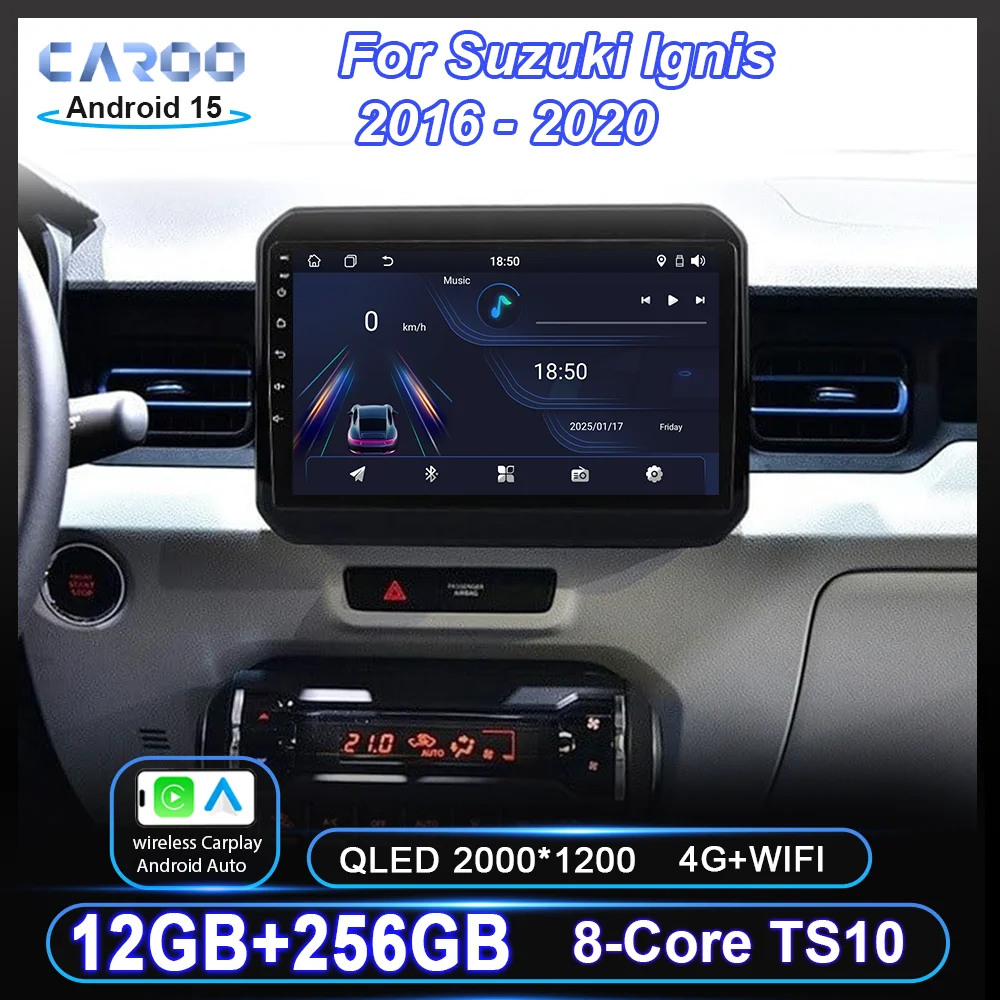 

Android 15 Car DVD Carplay For Suzuki Ignis 2016 2017 2018 2019 2020 Auto Radio Stereo GPS Navigation Multimidia Player 2DIN DVD
