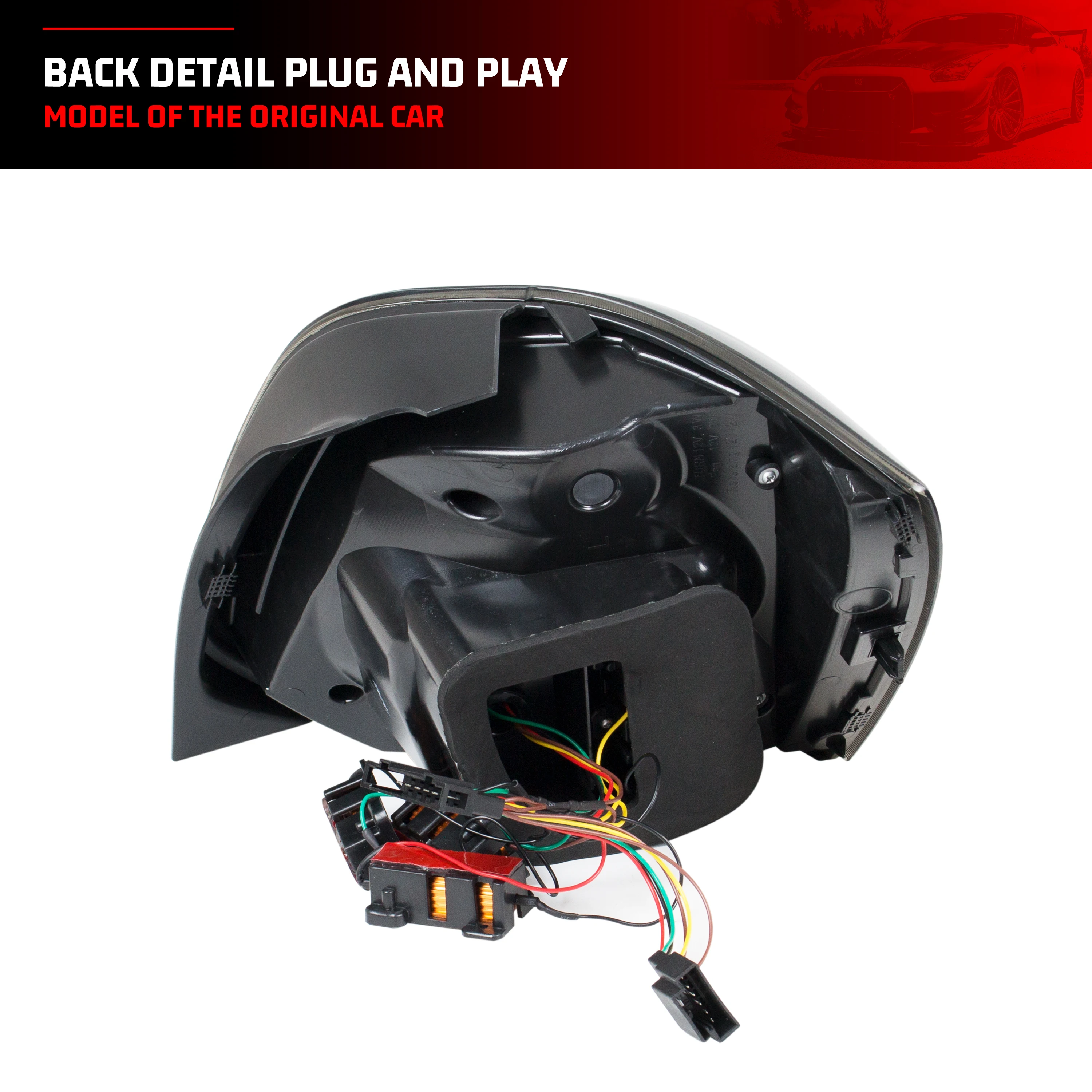 أضواء خلفية LED لسيارة Volkswagen VW Polo V 6R 6C 2009-2017 TSI TDI GTI مجموعة مصابيح خلفية حمراء إشارة الانعطاف المتتابعة #5