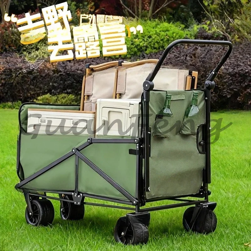 Multi-Function Folding Camper with All-Terrain Tank Wheels