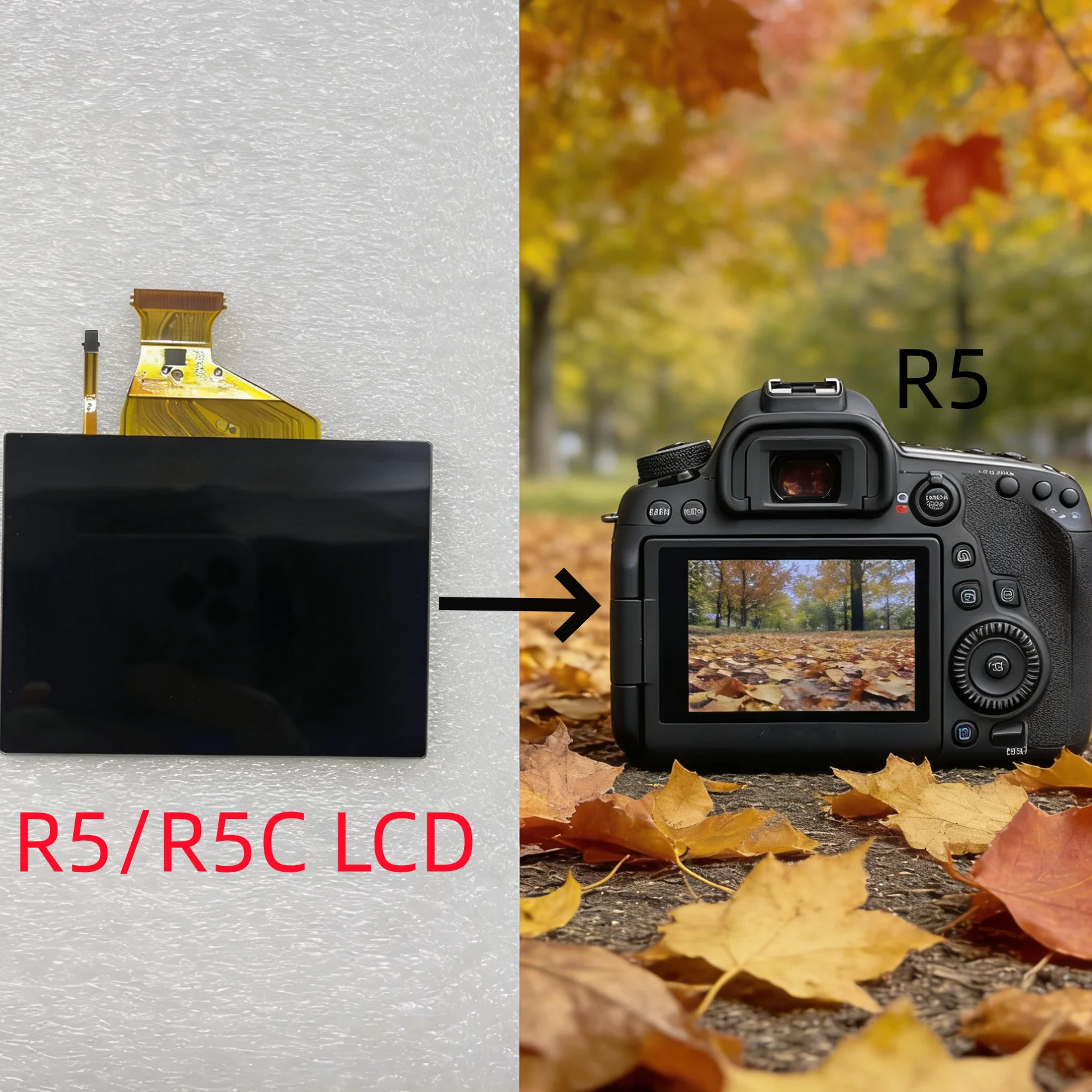 

Сенсорный ЖК-дисплей с подсветкой для камеры Canon R5 R5C, запасная часть для замены