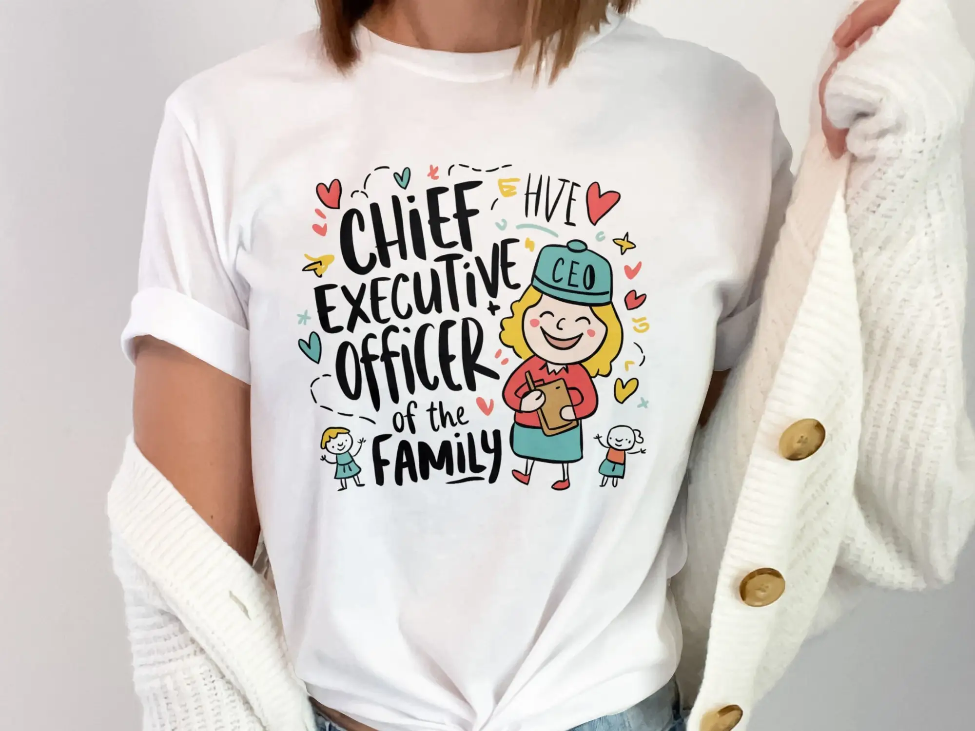 Chief Executive Officer Family Mom T Shirt Mother'S Day Ceo Cute Mommy Colorful Love