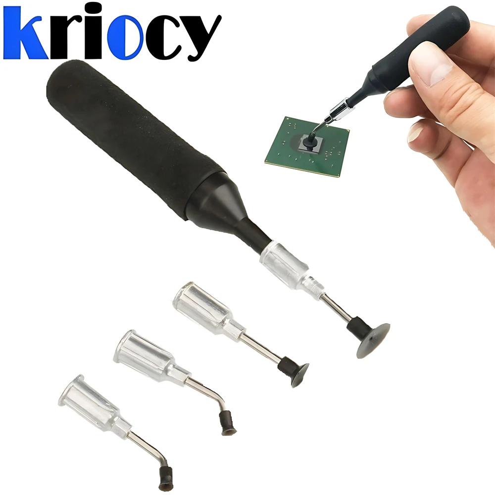 Mini IC SMD Pickup Vacuum Suction Pen Welding Pump Suction Cup Tool z 4 głowicami ssącymi do układu odpornościowego kondensatora