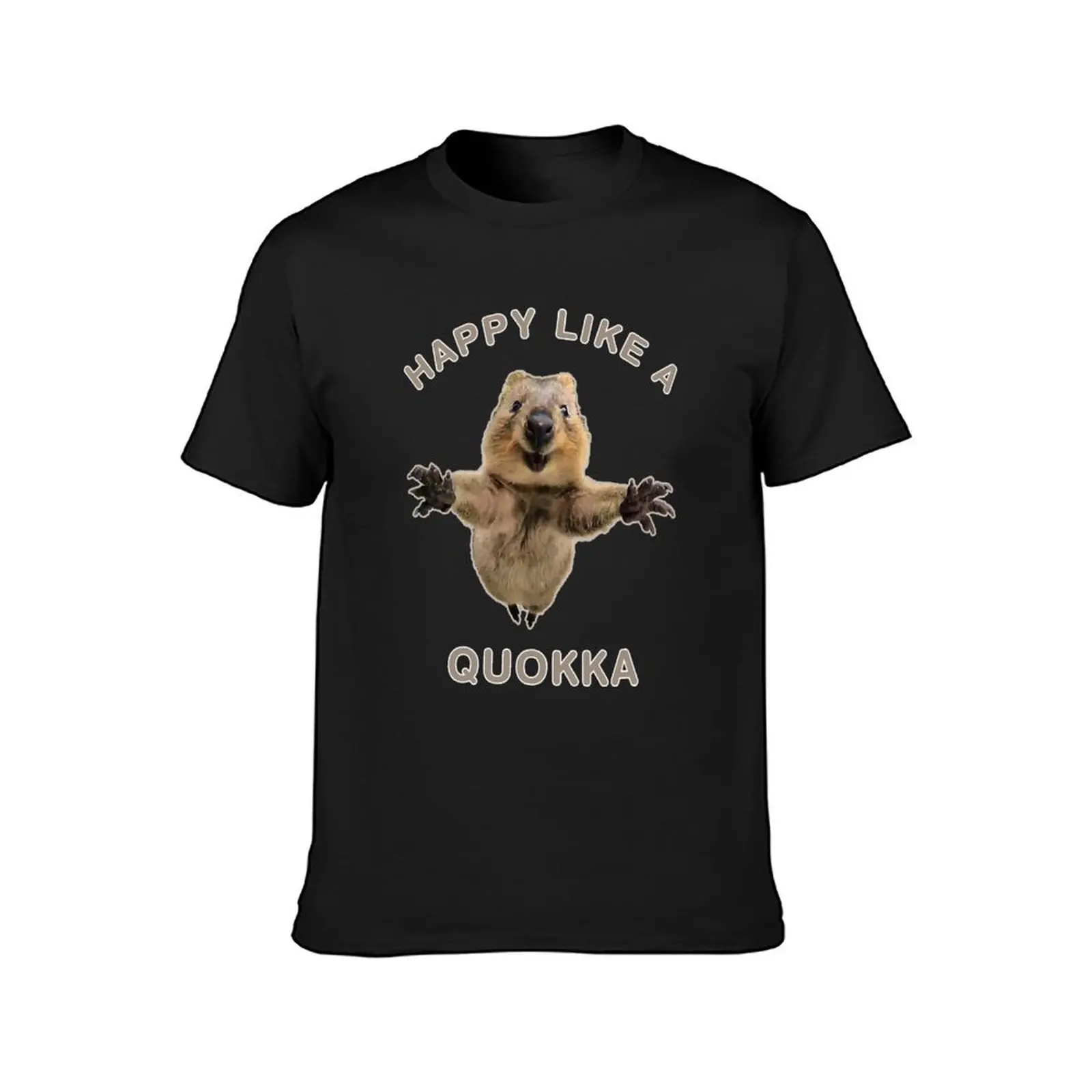 Happy LIke A Quokka T-Shirt aesthetic clothes Aesthetic clothing mens graphic t-shirts anime