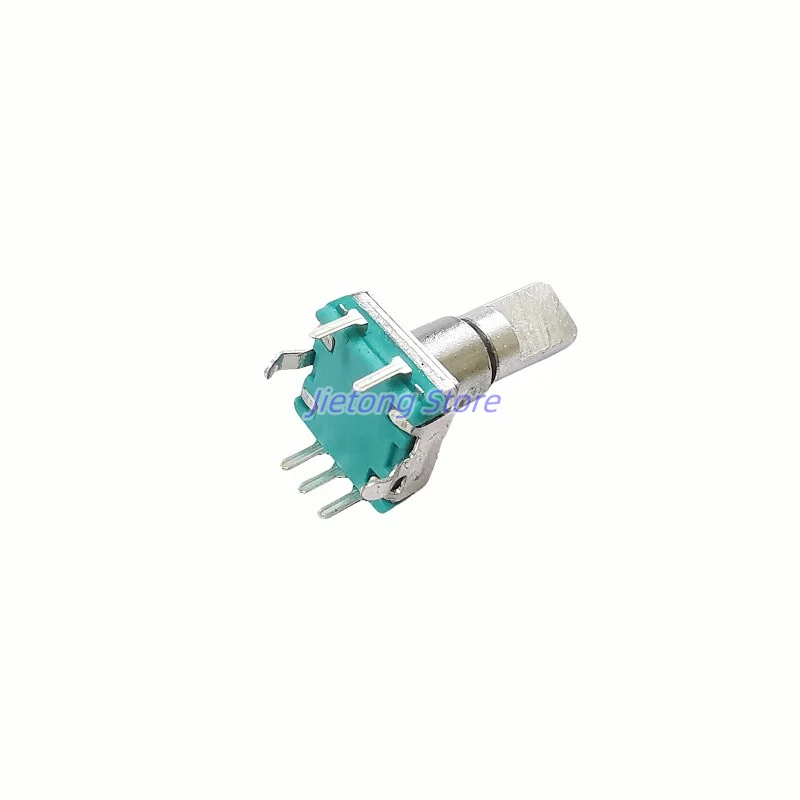 2pcs EC11 360 Degree Rotary Potentiometer With Push Button 30 Position 5pins Encoder Code Switch 17mm Half Shaft