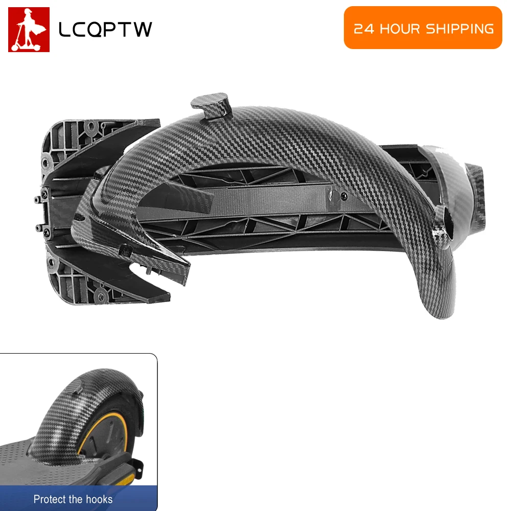 

With Screw Tools Carbon-Fiber Mudguard Rear Fender Wheel Cover Wing Accessories suitable for Ninebot Max G30 Electric Scooter