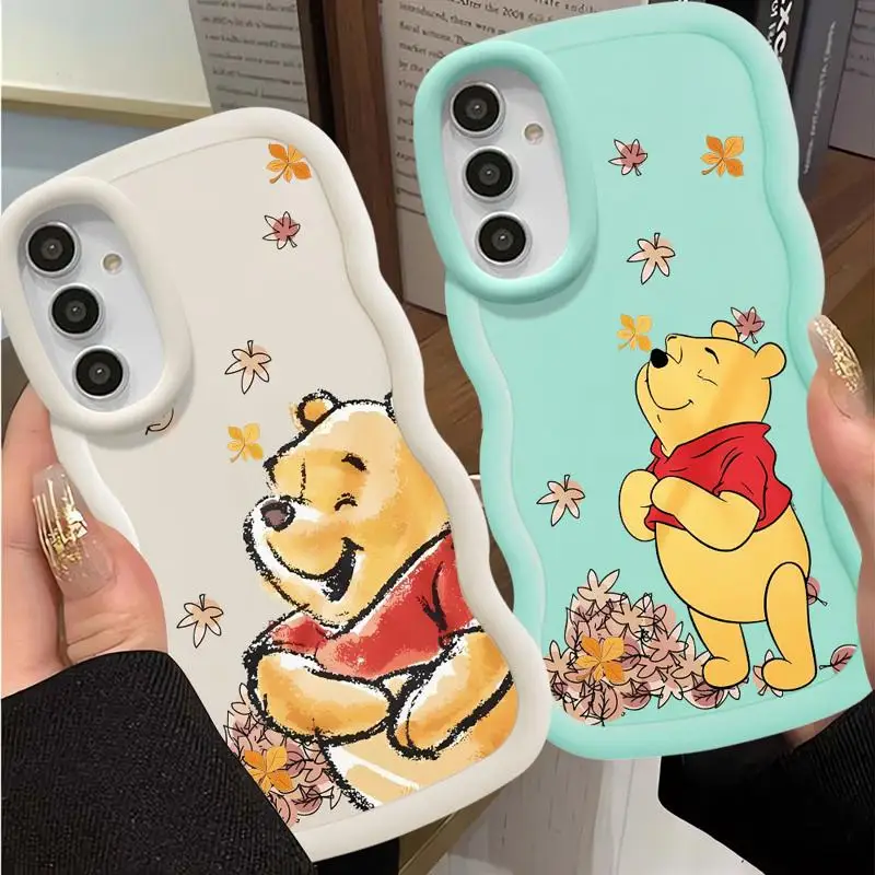 Disney Winnie The Pooh Phone Case for Xiaomi Redmi Note 8 9 Pro 9S 10S 10 11Pro 12Pro 13Pro Plus Lite 4G 5G Candy Waves