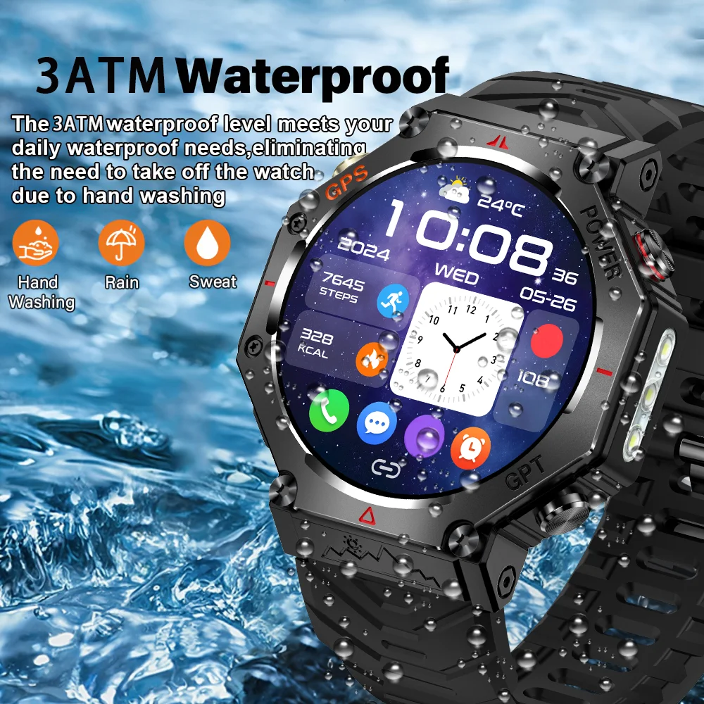 2025 New 5ATM Ultra GPS Smart Watch Mens Rugged Smart Watch Military Electronic Waterproof Digital For HUAWEI Original Bracelet