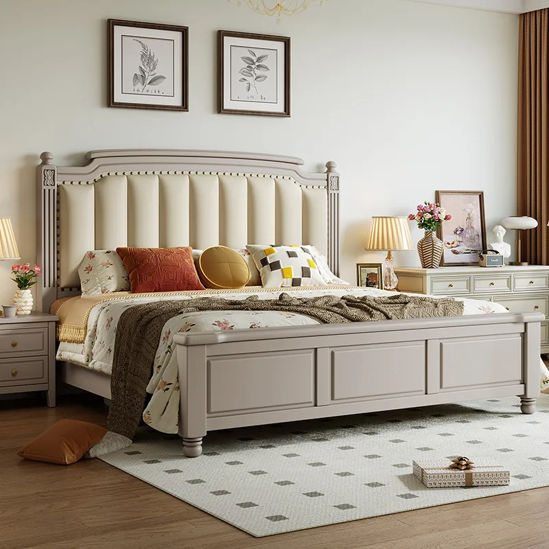 

Frame Luxury Bed Double Modern Headboards Creative Space Saving Sleeping Bed Full Loft Letto Matrimoniale Lounge Suite Furniture