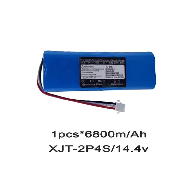 12800mAh2P4SPara XiaoMi Lydsto R1Viomi S9 Roidmi Eve Plus 14,4 V batería de litio Roidmi Eve Plus batería de litio