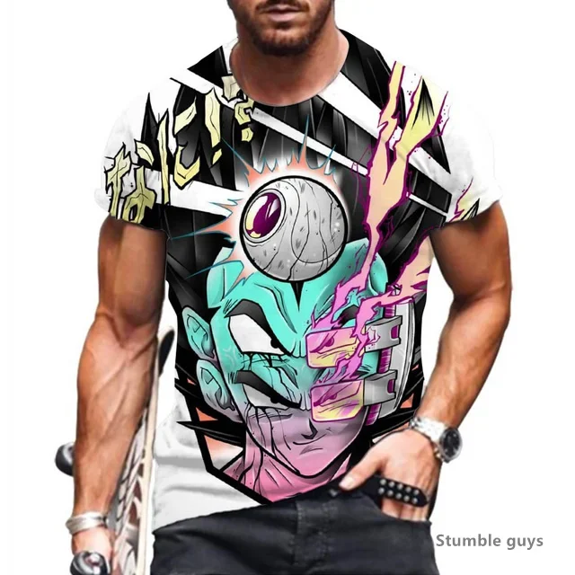 2026 Herren Schnelltrocknend Anime Dragon Ball T-Shirt Unisex Goku Kakarot Vegeta Super Saiyan Übergroßes T-Shirt Kurzarm